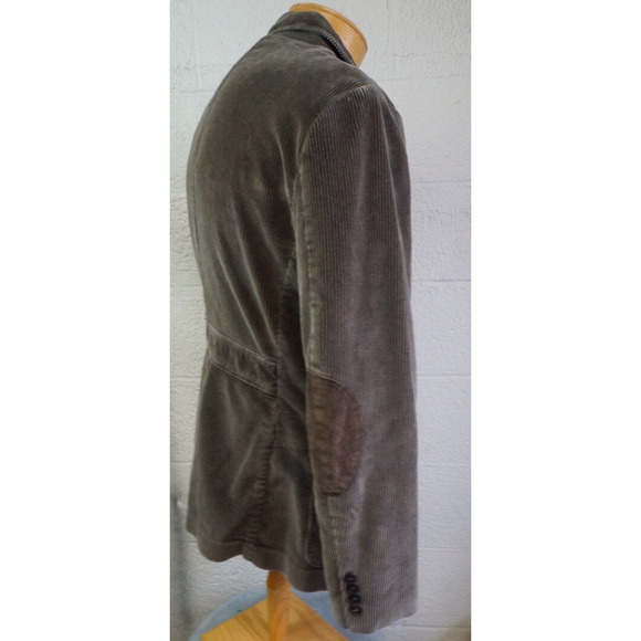 J Crew Ludlow Blazer Mens M Corduroy Unstructured Sports Coat Elbow Patch - Picture 7 of 11